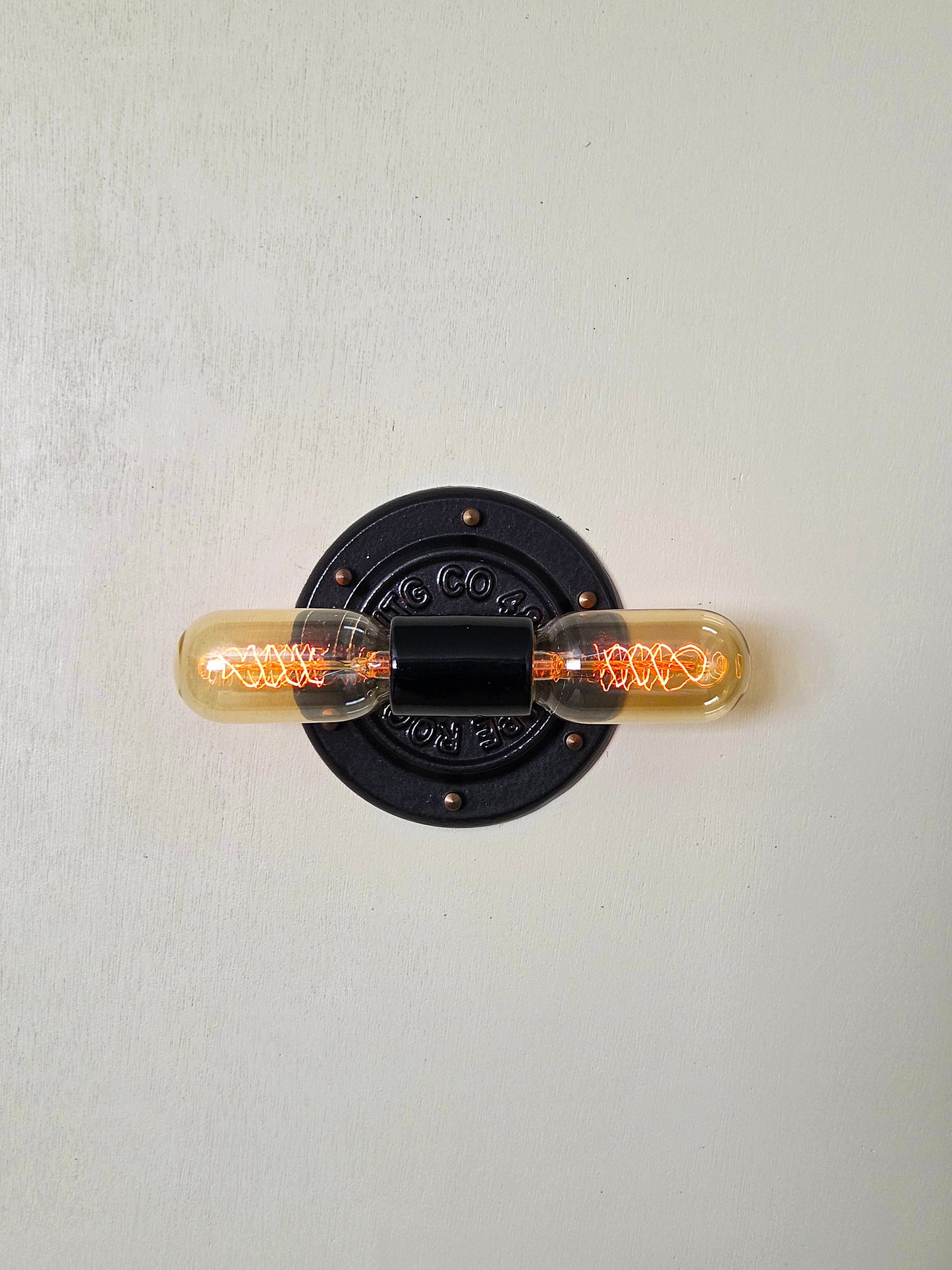 Industrial Edison bulb wall sconce