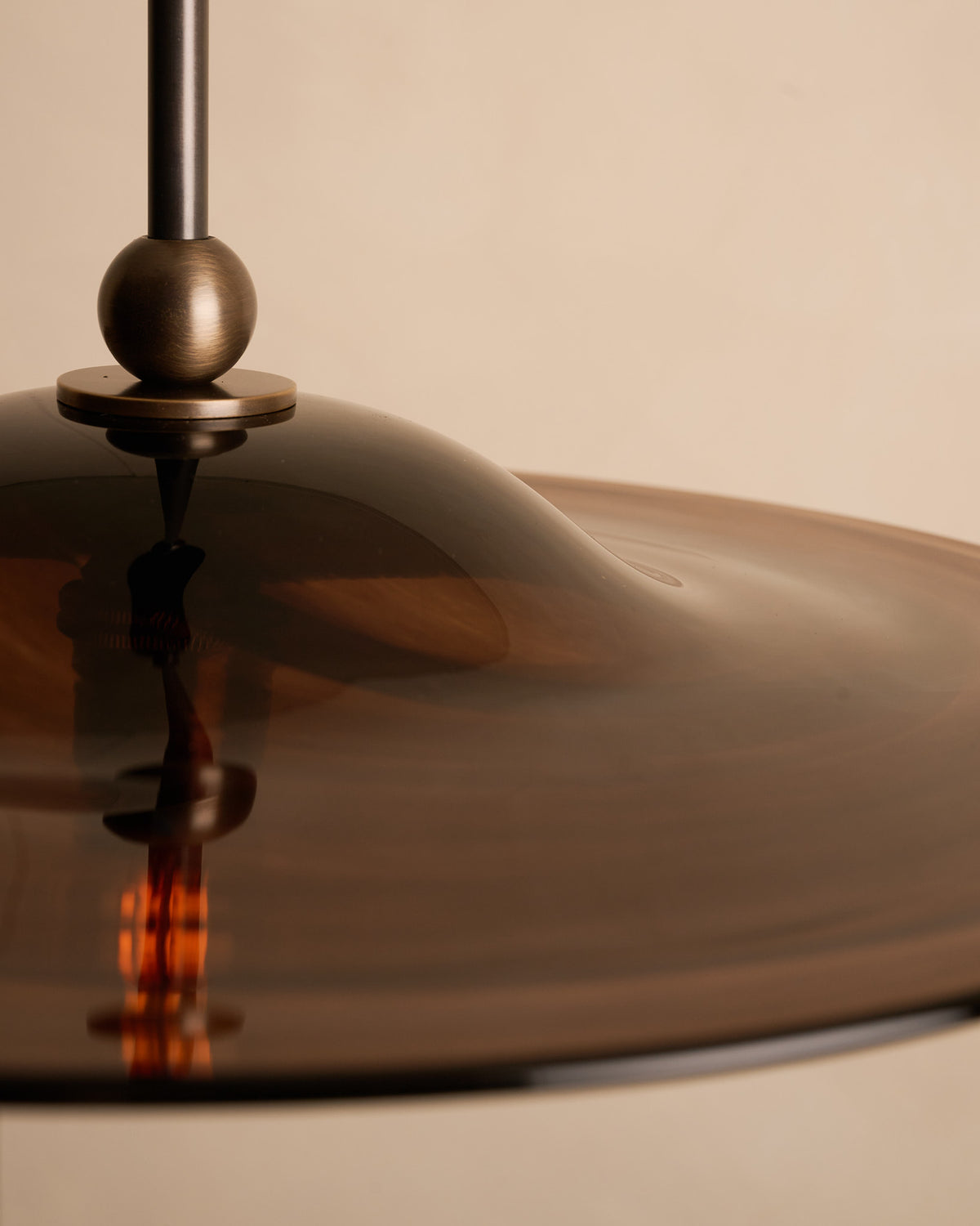 Classic Rondel Pendant "Smokey Bronze"