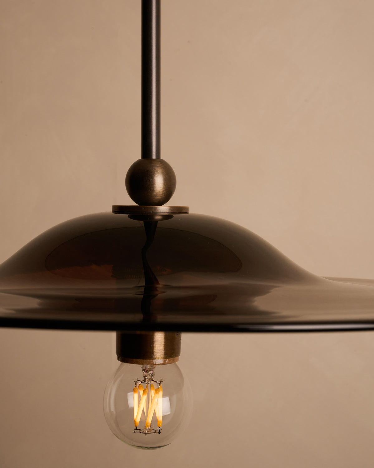 Classic Rondel Pendant "Smokey Bronze"