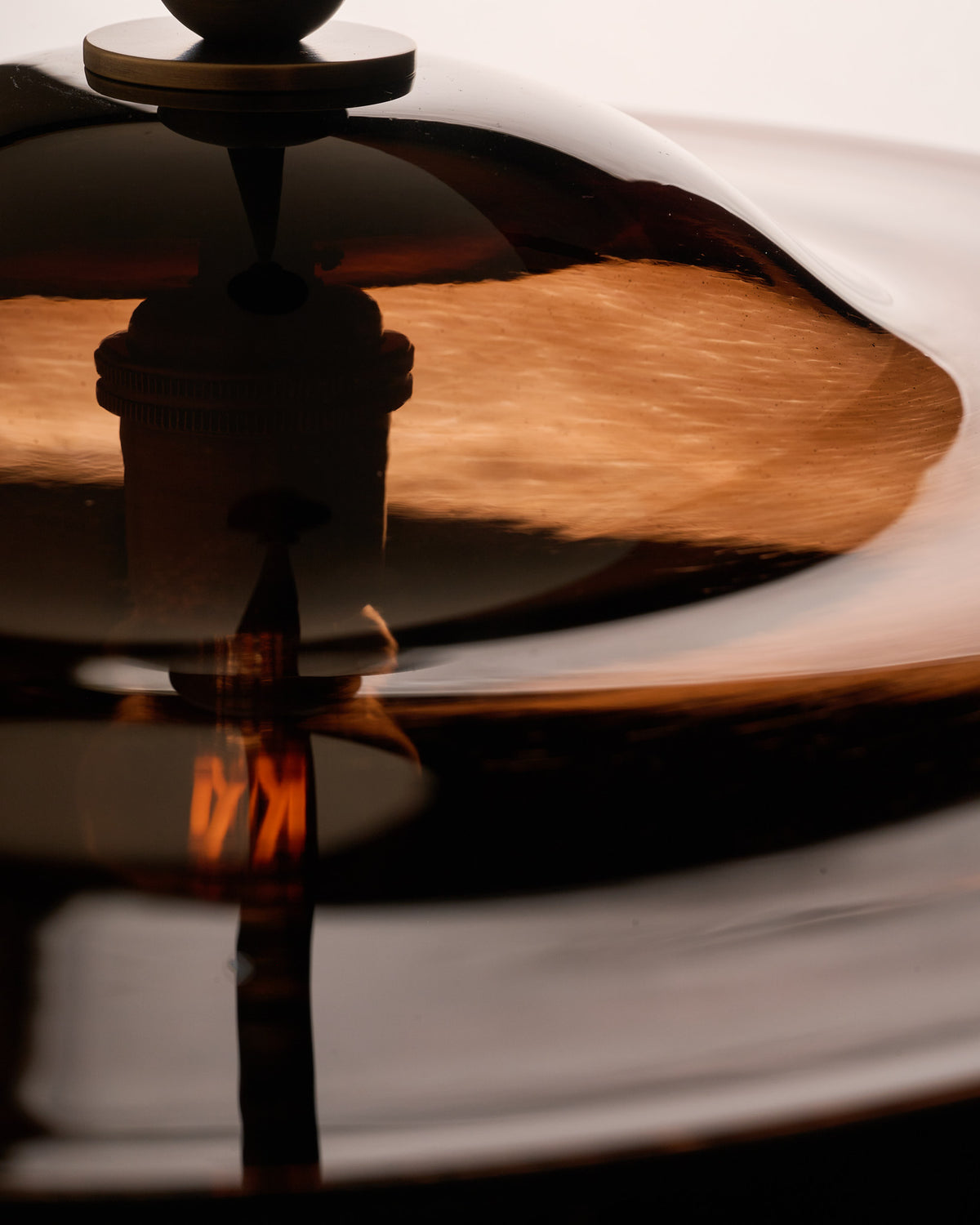 Classic Rondel Pendant "Smokey Bronze"