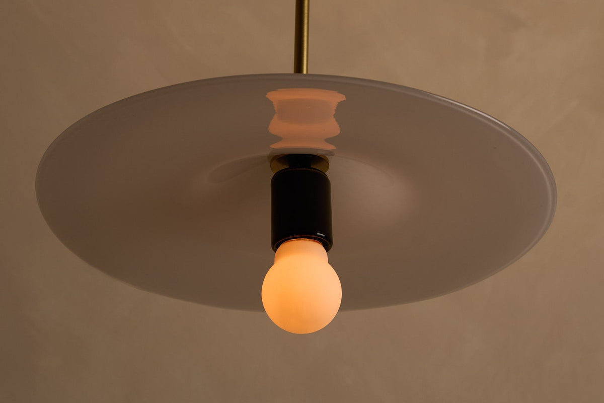 Classic Rondel "Alabaster" Pendant Light