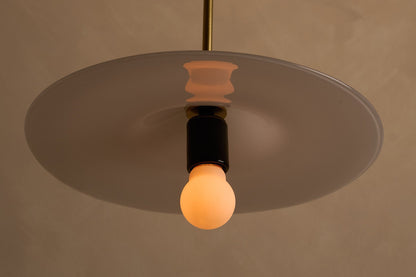 Classic Rondel "Alabaster" Pendant Light