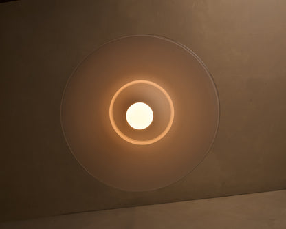 Classic Rondel "Alabaster" Pendant Light