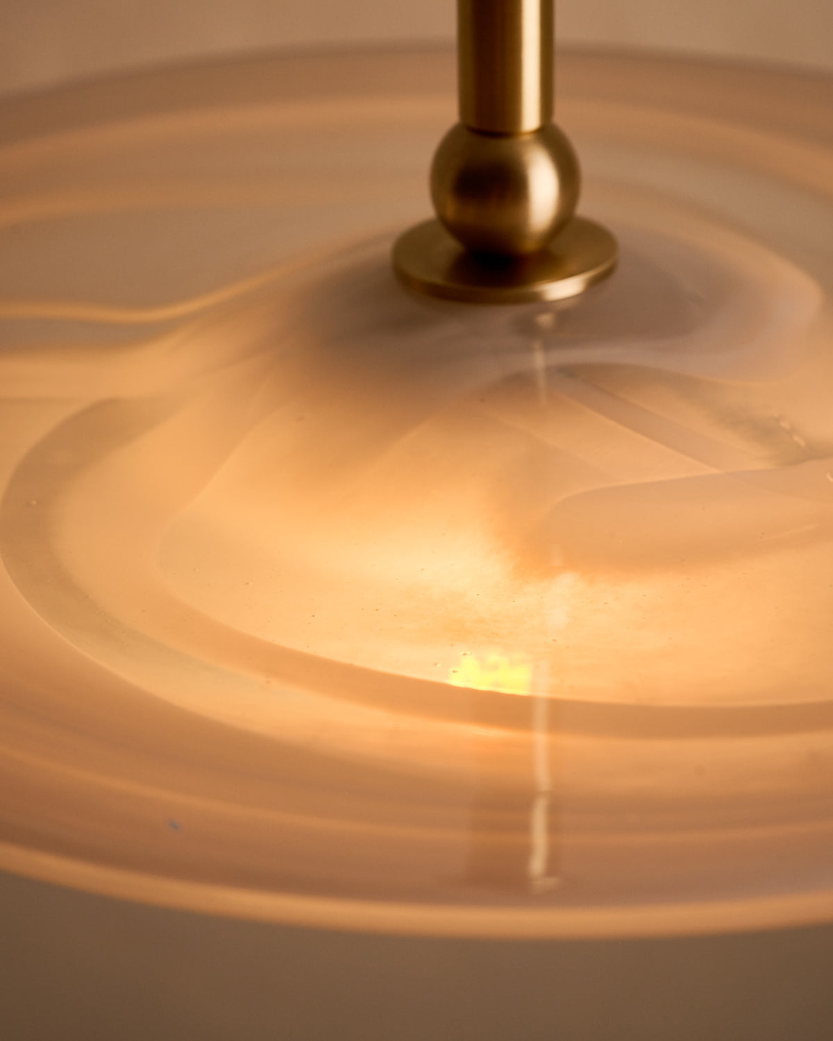 Classic Rondel "Alabaster" Pendant Light