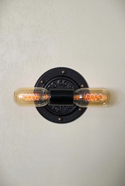 Industrial Edison bulb wall sconce