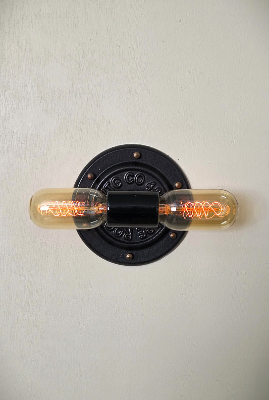 Industrial Edison bulb wall sconce