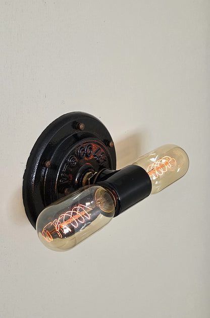 Industrial Edison bulb wall sconce