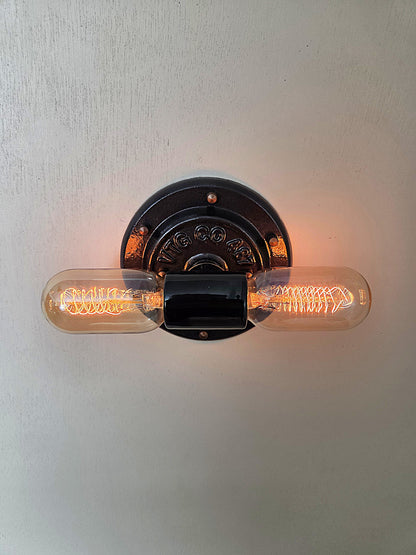 Industrial Edison bulb wall sconce