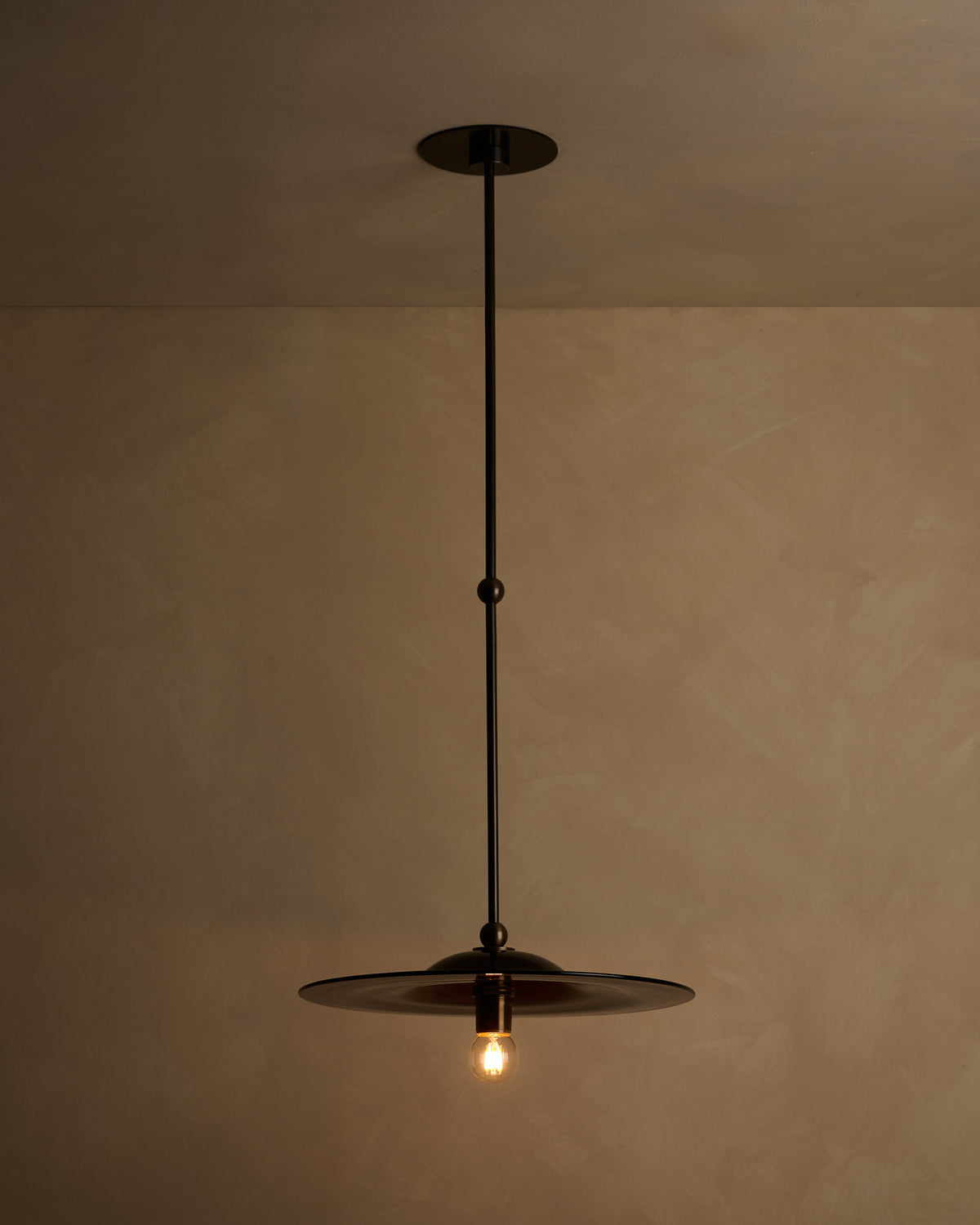 Classic Rondel Pendant "Smokey Bronze"