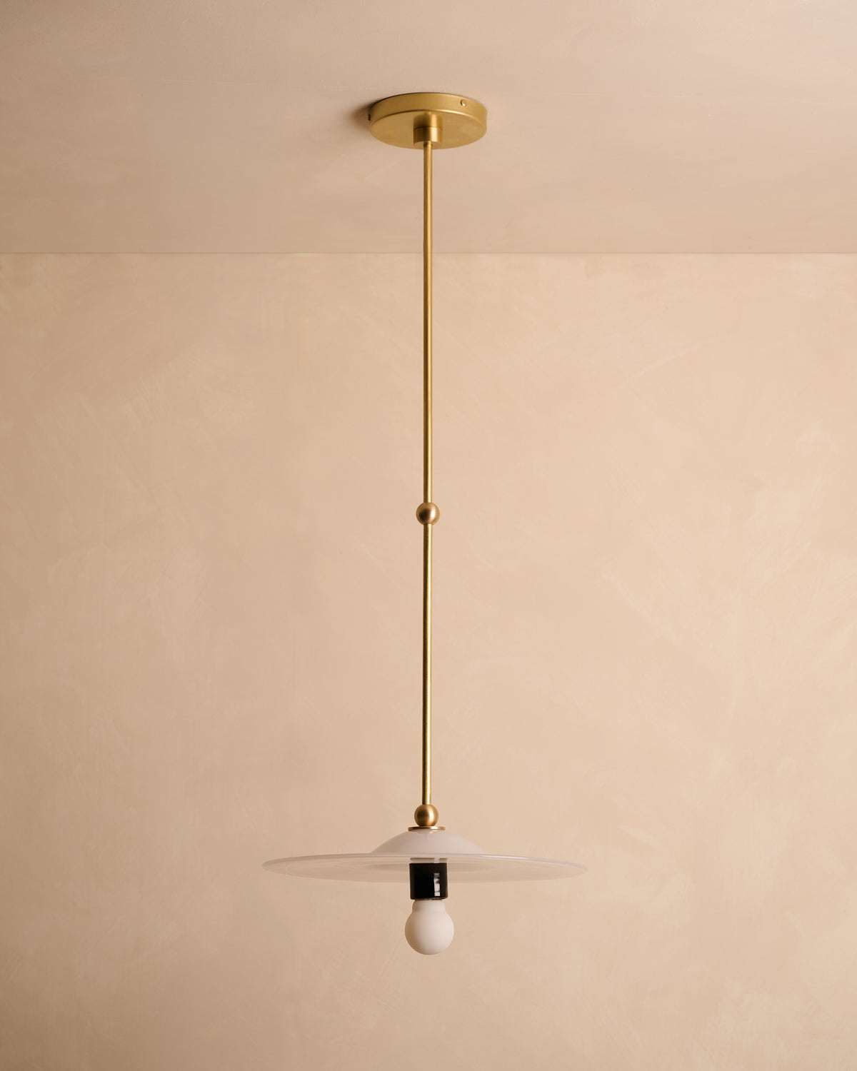 Classic Rondel "Alabaster" Pendant Light