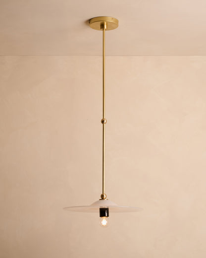 Classic Rondel "Alabaster" Pendant Light