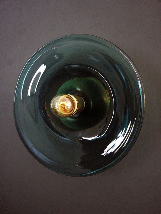 Mod Rondel Wall Sconce - R.V.HARGRAVE. Blown glass wall sconce.