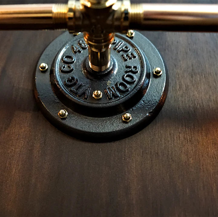 Industrial Brass Edison Wall Light/Vanity Light - R.V.HARGRAVE    # # Edison bulb brass industrial lighting